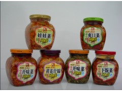 350g瓶装菜系列（娃娃菜、爽口菜、黄花什锦、开味菜、下饭菜图1