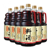 海天古道料酒1.9L*6香味浓郁去腥解膻3年陈酿调味酒