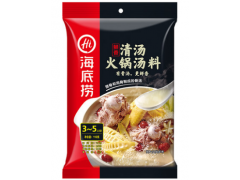 【海底捞】火锅鲜香清汤火锅底料骨汤调味料火锅料110g 骨汤伙伴图1